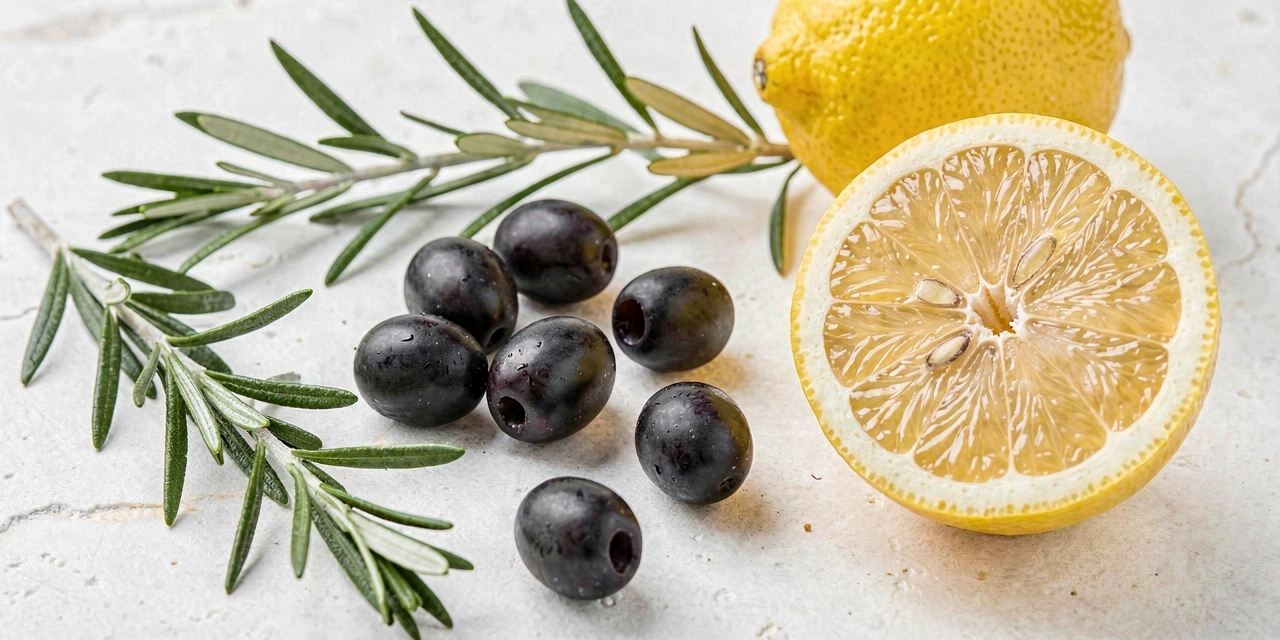 Ingredientes mediterráneos frescos